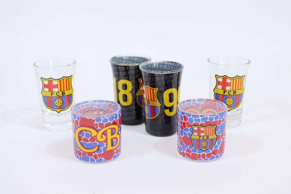 CHUPITOS DE VIDRIO "FCB"